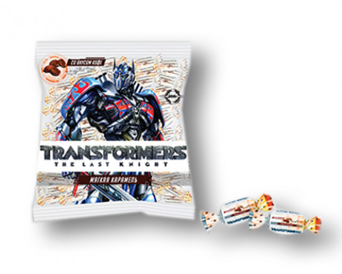Мягкая карамель с жидким центром со вкусом кофе "Transformers" 200гр