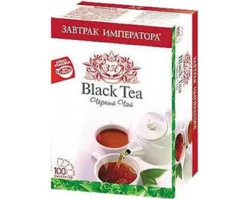 Чай черный ЗАВТРАК императора   STRONG (крепкий) 1,5грx100 без ярлыка пакетированый
