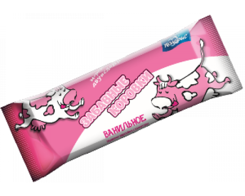 Эскимо "Забавные коровки" бел-роз. ван. 12% ЗМЖ 50г.