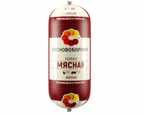 Колбаса Мясная, 900 гр ( Сосновоборская)