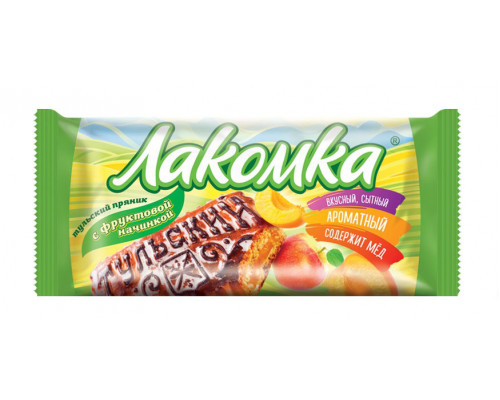 Пряник Тульский Лакомка с фруктовой начинкой 140 гр